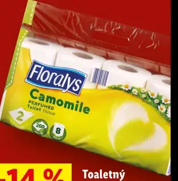 Florays Camomile toaletný papier 2-vrstvový parfumovaný