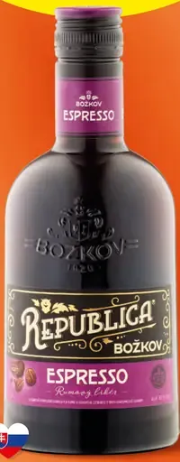 Božkov Republica Espresso rumový likér