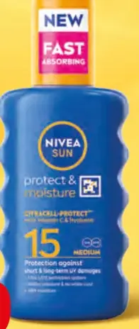 Nivea Sun hydratačný sprej na opaľovanie SPF 15
