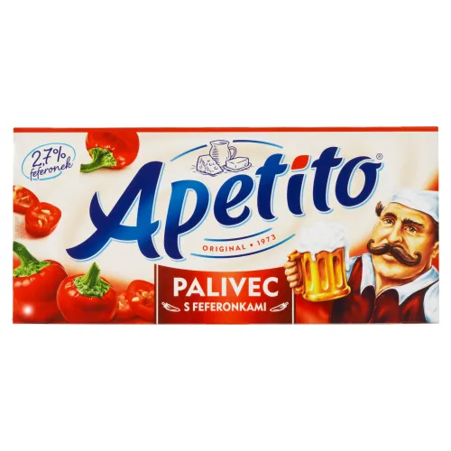 Apetito Pikantný tavený syr s feferónkami