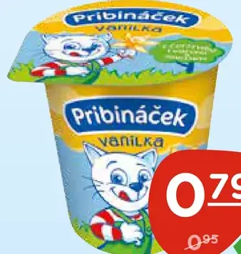 Pribináček tvarohový krém rôzne druhy