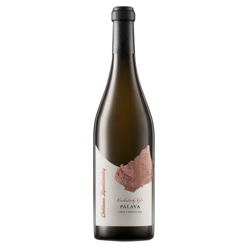 Château Topoľčianky Vinohradnícky výber Pálava víno s CHOP biele polosuché