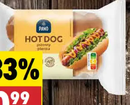 Pano hot dog žemle