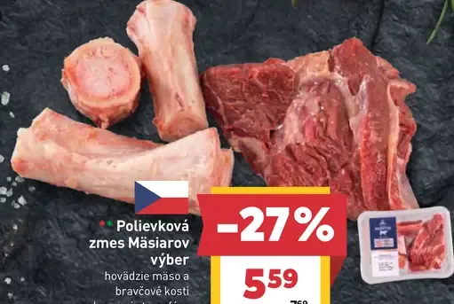 Polievková zmes Mäsiarov výber hovädzie mäso a bravčové kosti