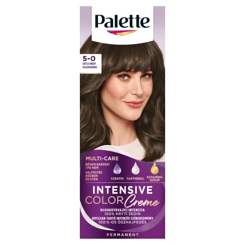 Palette Intensive Color Creme farba na vlasy svetlohnedý 5-0