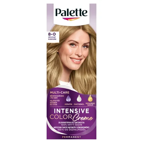 Palette Intensive Color Creme farba na vlasy svetloplavý 8-0