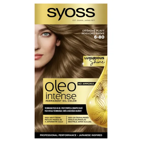 Syoss Oleo Intense Farba na vlasy orieškovo plavý 6-80