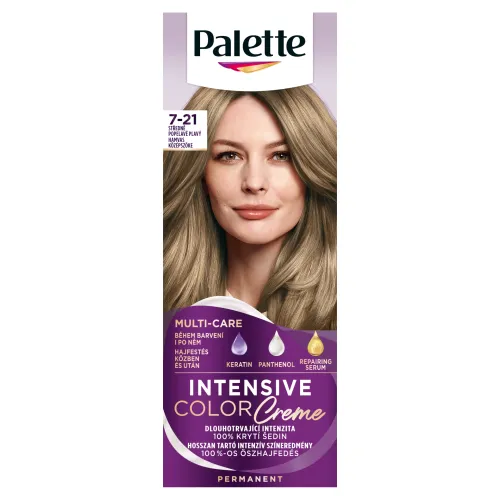 Palette Intensive Color Creme farba na vlasy stredne popolavoplavý 7-21