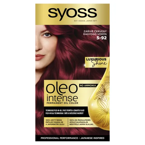 Syoss Oleo Intense Farba na vlasy žiarivo červený 5-92