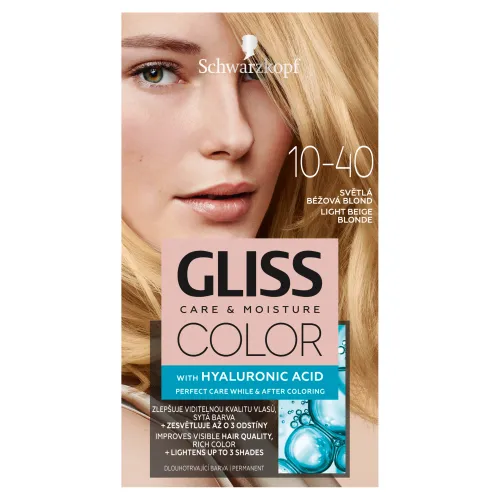 Gliss Color farba na vlasy svetlá béžová blond 10-40