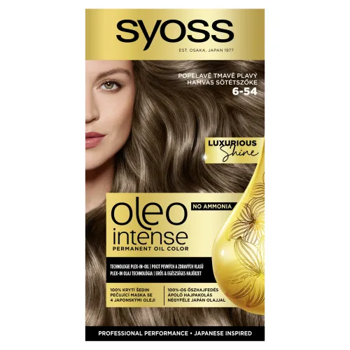 Syoss Oleo Intense Farba na vlasy popolavo tmavo plavý 6-54