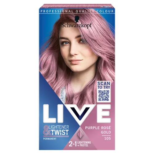 Schwarzkopf Live Lightener & Twist 105 fialová ružovozlatá