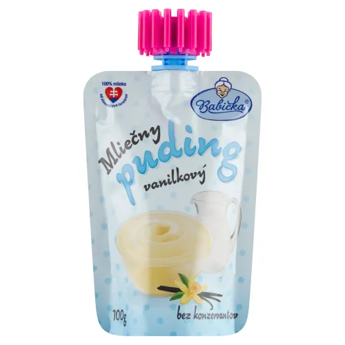 Babička Mliečny puding vanilkový bez konzervantov