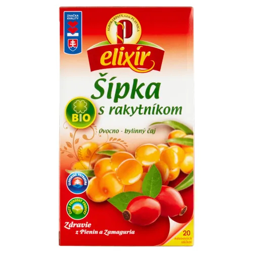 Elixír Bio šípka s rakytníkom ovocno-bylinný čaj 20 x(30 g)