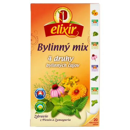 Elixír Bylinný mix 4 druhy bylinných čajov 20 x(40 g)