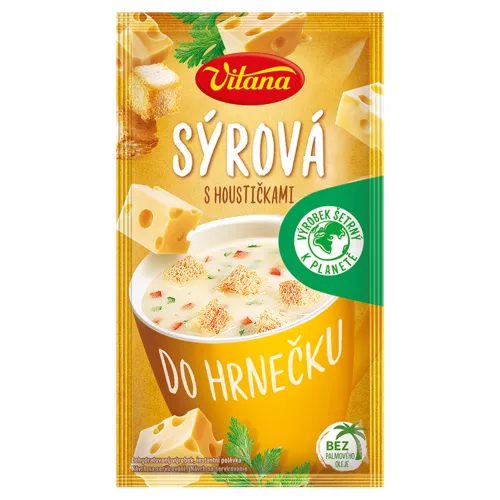 Vitana Do hrnečku Instantná polievka syrová so žemličkami
