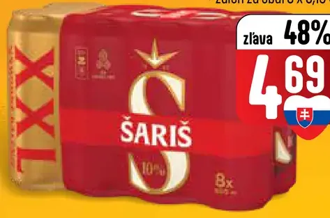 Šariš 10 XXL pivo