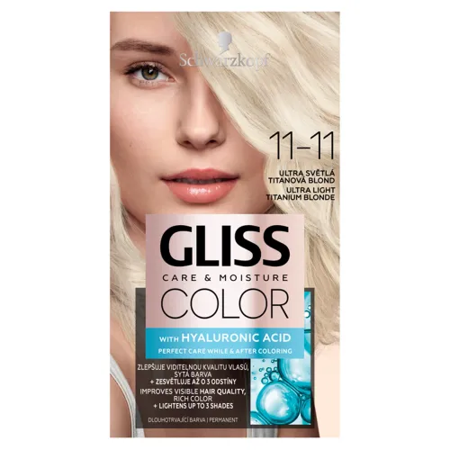 Gliss Color farba na vlasy ultra svetlá titánová blond 11-11