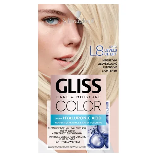 Gliss Color farba na vlasy intenzívny zosvetľovač L8