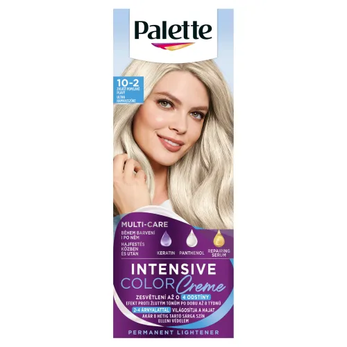 Palette Intensive Color Creme farba na vlasy zvlášť popolavoplavý 10-2