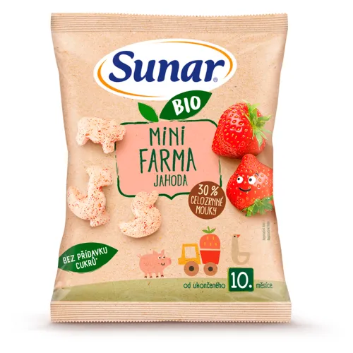 Sunar Bio chrumky mini farma jahoda
