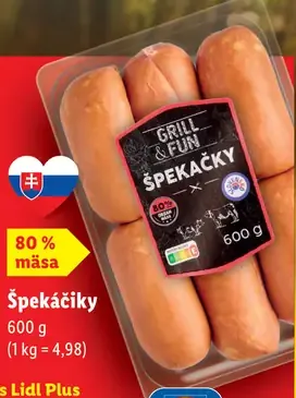 Lidl Grill & Fun špekáčiky