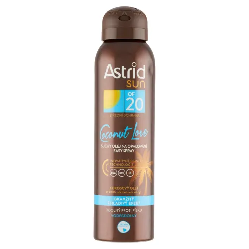 Astrid Sun Coconut Love suchý olej na opaľovanie v spreji OF