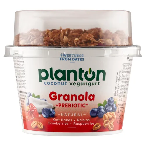 Planton Vegangurt Breakfast Natural Prebiotic + Granola