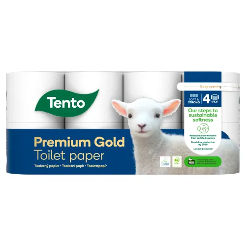 Tento Premium Gold toaletný papier 4 vrstvy 8 kotúčov