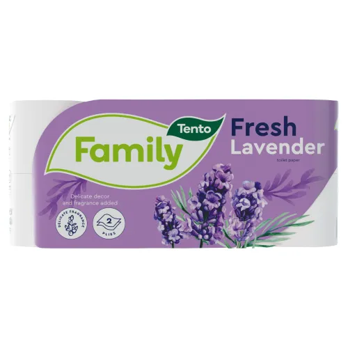 Tento Family Fresh Lavender toaletný papier 2 vrstvy 8 kotúčov