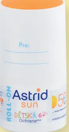 Astrid Sun detská ochranná guľôčkové mlieko na opaľovanie SPF 50+