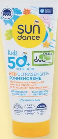 Sundance Kids med ultra sensitiv detský krém na opaľovanie s OF 50+