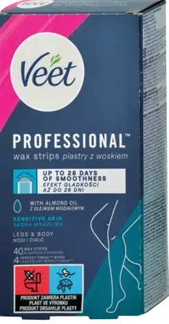 Veet Professional voskové pásiky