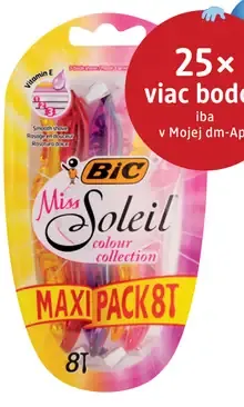 BIC Miss Soleil colour collection dámske jednorazové holiace strojčeky
