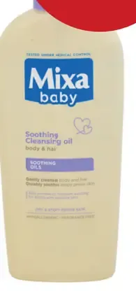Mixa baby čistiaci a upokojujúci telový olej