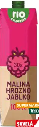 RIO Cold Press 100% šťava malina hrozno jablko