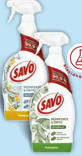 Savo dezinfekcia a čistič 2 druhy
