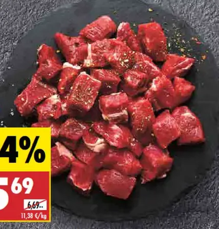 Istremeat hovädzie mäso na guláš