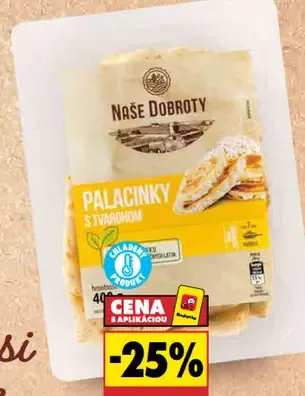 Naše dobroty tvarohové palacinky
