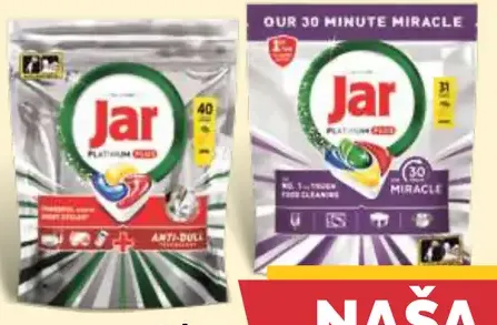 Jar tablety do umývačky riadu rôzne druhy 31–45 ks