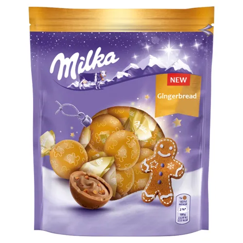 Milka Rounds, mliečna čokoláda a kúsky medovníčkov