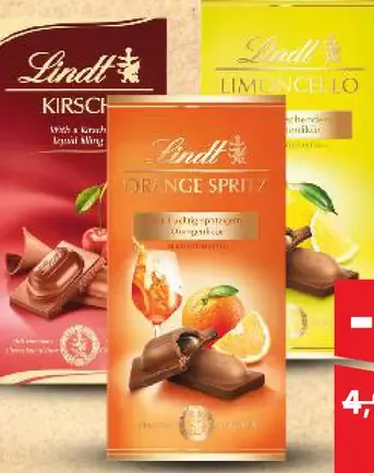 Lindt čokoláda plnená likérom rôzne druhy