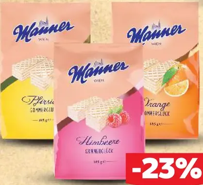 Manner oblátky s náplňou rôzne druhy