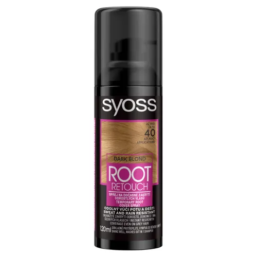Syoss Root Retouch korektor farby na odrastené vlasy tmavoplavý
