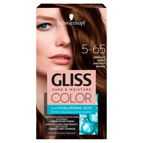Schwarzkopf Gliss Color farba na vlasy orieškový hnedý 5-65