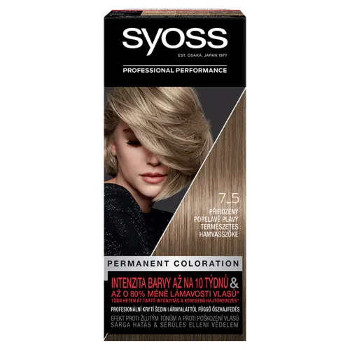 Syoss farba na vlasy prirodzený popolavý blond 7_5