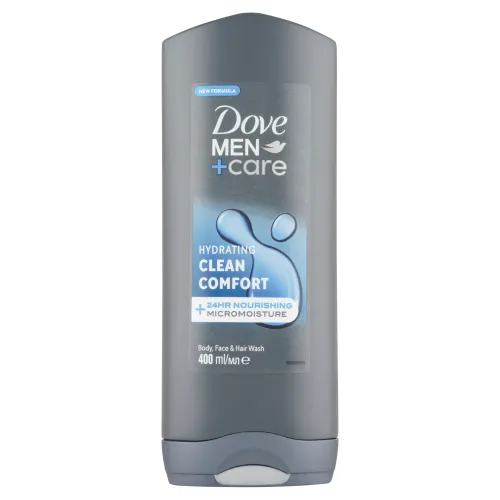 Dove Men+Care Clean Comfort sprchovací gél na telo, tvár a vlasy
