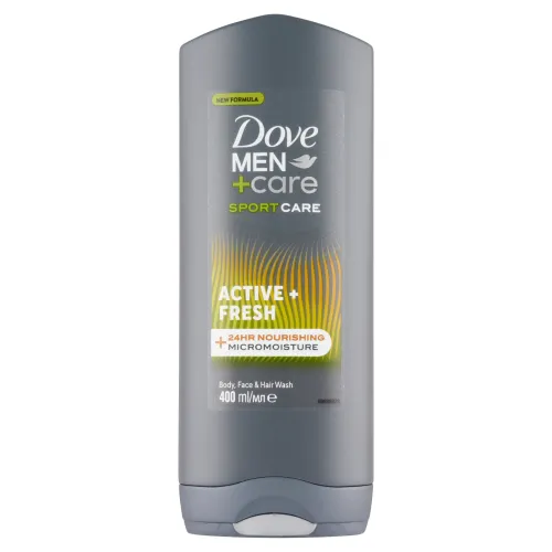 Dove Men+Care Sport Care Active + Fresh sprchovací gél na telo, tvár a vlasy