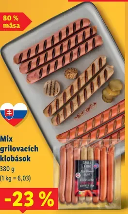 Mix grilovacích klobások