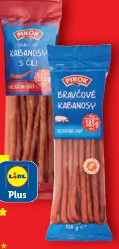Pikok kabanosy rôzne druhy